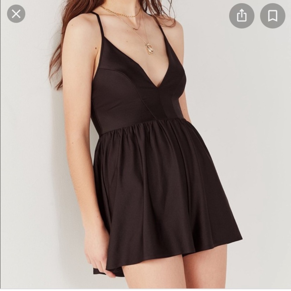 Urban Outfitters Gianni Plunging Romper